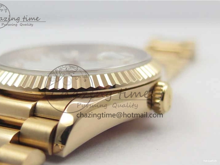 Day-Date Dial President RG on 128239 MOP Best Bp Edition Maker White Crystral Markers 36 Bracelet RG 0715